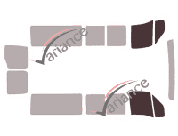 Gabarit vitrage - kit vitres avant - Iveco Daily (3) Moyen 5 portes (1999 - 2014) Gabarit vitrage - kit vitres avant - Iveco Daily (3) Moyen 5 portes (1999 - 2014)