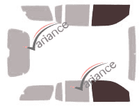 Glazing template - front window kit - Isuzu Ascender Ext 5 doors (2003 - 2009) Glazing template - front window kit - Isuzu Ascender Ext 5 doors (2003 - 2009)