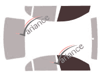 Glazing template - front window kit - Kia Pride Berline 4 doors (2005 - 2011) Glazing template - front window kit - Kia Pride Berline 4 doors (2005 - 2011)