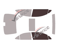 Glazing template - front window kit - Lexus HS (1) Berline 4 doors (2009 - 2018)