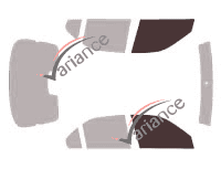 Glazing template - front window kit - MG ZS 5 doors (2001 - 2005) Glazing template - front window kit - MG ZS 5 doors (2001 - 2005)