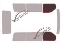 Glazing template - front window kit - Mercedes-Benz Classe V / EQV (1) 4 doors (1996 - 2003) Glazing template - front window kit - Mercedes-Benz Classe V / EQV (1) 4 doors (1996 - 2003)