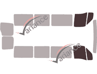 Glazing template - front window kit - Renault Master (2) Long 4 doors (1997 - 2010) Glazing template - front window kit - Renault Master (2) Long 4 doors (1997 - 2010)