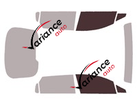 Gabarit vitrage - kit vitres avant - Toyota bZ4X (1) 5 portes (depuis 2022)