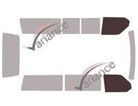 Glazing template - front window kit - Volkswagen Transporter T4 (4) Long 4.5 doors (1990 - 2003) Glazing template - front window kit - Volkswagen Transporter T4 (4) Long 4.5 doors (1990 - 2003)