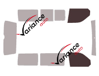 Gabarit vitrage - kit vitres avant - Volkswagen Transporter T6 California (6) Avec Store Extérieur NON Intégré 4 portes (depuis 2015) Gabarit vitrage - kit vitres avant - Volkswagen Transporter T6 California (6) Avec Store Extérieur NON Intégré 4 portes (depuis 2015)