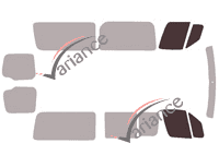 Glazing template - front window kit - Mercedes-Benz Sprinter (2) Moyen 5 doors (2006 - 2018) Glazing template - front window kit - Mercedes-Benz Sprinter (2) Moyen 5 doors (2006 - 2018)