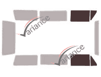 Glazing template - front window kit - Volkswagen Transporter T3 (3) 4 doors (1979 - 1990) Glazing template - front window kit - Volkswagen Transporter T3 (3) 4 doors (1979 - 1990)