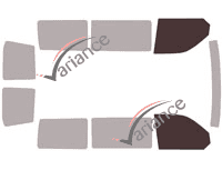 Plantilla de acristalamiento - kit de ventana delantera - Volkswagen Transporter T6 (6) Corto de 6 puertas (desde 2015) Plantilla de acristalamiento - kit de ventana delantera - Volkswagen Transporter T6 (6) Corto de 6 puertas (desde 2015)