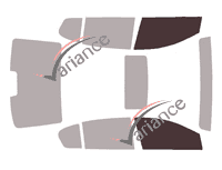 Plantilla de acristalamiento - kit de ventana delantera - Acura RLX (2) sedán de 4 puertas (desde 2020) Plantilla de acristalamiento - kit de ventana delantera - Acura RLX (2) sedán de 4 puertas (desde 2020)