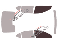 Glazing template - front window kit - Acura TLX (1) Berline 4 doors (2014 - 2020) Glazing template - front window kit - Acura TLX (1) Berline 4 doors (2014 - 2020)