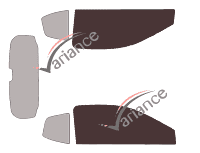 Plantilla de acristalamiento - kit de ventana delantera - Aixam GTO 3 puertas (desde 2011) Plantilla de acristalamiento - kit de ventana delantera - Aixam GTO 3 puertas (desde 2011)