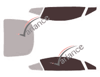 Glazing template - front window kit - Aston Martin Vantage (1) V12 Coupé 2 doors (2005 - 2018) Glazing template - front window kit - Aston Martin Vantage (1) V12 Coupé 2 doors (2005 - 2018)