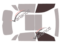 Gabarit vitrage - kit vitres avant - Audi E-Tron (1) 5 portes (depuis 2019)