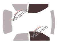 Verglasungsschablone - Frontscheiben-Kit - Audi A3 (1) 3-türig (1996 - 2003) Verglasungsschablone - Frontscheiben-Kit - Audi A3 (1) 3-türig (1996 - 2003)