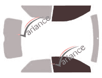 Glazing template - front window kit - Audi A3 (2) 3 doors (2003 - 2012) Glazing template - front window kit - Audi A3 (2) 3 doors (2003 - 2012)
