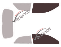 Glazing template - front window kit - Audi A3 (3) 3 doors (2012 - 2020) Glazing template - front window kit - Audi A3 (3) 3 doors (2012 - 2020)