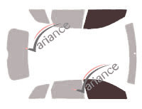 Glazing template - front window kit - Audi A3 (2) Sportback 5 doors (2004 - 2012) Glazing template - front window kit - Audi A3 (2) Sportback 5 doors (2004 - 2012)