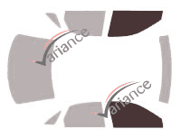 Schablone Verglasung - Frontscheiben-Kit - Audi A4 (1) Limousine 4 Türen (1994 - 2001) Schablone Verglasung - Frontscheiben-Kit - Audi A4 (1) Limousine 4 Türen (1994 - 2001)