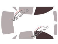 Glazing template - front window kit - Audi A4 (5) Berline 4 doors (2015 - 2023) Glazing template - front window kit - Audi A4 (5) Berline 4 doors (2015 - 2023)