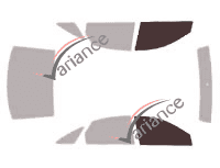 Gabarit vitrage - kit vitres avant - Audi A6 (2) Berline 4 portes (1997 - 2004) Gabarit vitrage - kit vitres avant - Audi A6 (2) Berline 4 portes (1997 - 2004)