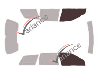 Gabarit vitrage - kit vitres avant - Audi A6 (2) Avant Break 5 portes (1997 - 2004) Gabarit vitrage - kit vitres avant - Audi A6 (2) Avant Break 5 portes (1997 - 2004)