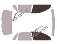 Plantilla de acristalamiento - kit de ventana delantera - Audi Q3 (2) 5 puertas (desde 2019)