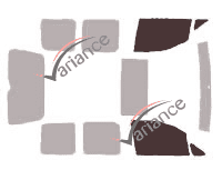 Glazing template - front window kit - Volkswagen Caddy (4) 4 doors (2016 - 2020) Glazing template - front window kit - Volkswagen Caddy (4) 4 doors (2016 - 2020)