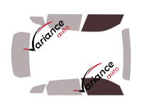 Gabarit vitrage - kit vitres avant - Bmw XM (1) 5 portes (depuis 2022)