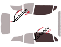 Plantilla de acristalamiento - kit luna delantera - Bmw i3 5 puertas (2013 - 2022) Plantilla de acristalamiento - kit luna delantera - Bmw i3 5 puertas (2013 - 2022)