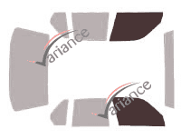 Glazing template - front window kit - Bmw Serie 7 / i7 (2) Berline 4 doors (1986 - 1994) Glazing template - front window kit - Bmw Serie 7 / i7 (2) Berline 4 doors (1986 - 1994)