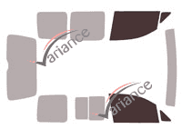 Glazing template - front window kit - Volkswagen Caddy (4) 5 doors (2016 - 2020) Glazing template - front window kit - Volkswagen Caddy (4) 5 doors (2016 - 2020)