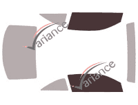 Glazing template - front window kit - Cadillac ATS Coupe 2 doors (2013 - 2019) Glazing template - front window kit - Cadillac ATS Coupe 2 doors (2013 - 2019)
