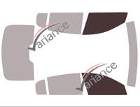 Plantilla de acristalamiento - kit de ventana delantera - Cadillac CT5 (1) sedán de 4 puertas (desde 2020)