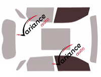 Glazing template - front window kit - Changan CS55 (1) Plus 5-door (since 2017)