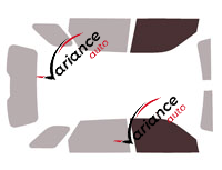 Glazing template - front window kit - Changan CS95 (1) 5-door (since 2018)