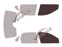 Glazing template - front window kit - Chevrolet Corsa Berline 4 doors (1993 - 2017) Glazing template - front window kit - Chevrolet Corsa Berline 4 doors (1993 - 2017)