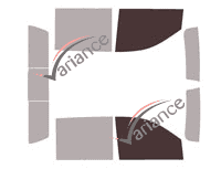 Glazing template - front window kit - Chevrolet Silverado (4) Crew Cab Pick-up 4 doors (since 2019) Glazing template - front window kit - Chevrolet Silverado (4) Crew Cab Pick-up 4 doors (since 2019)