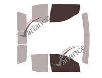 Glazing template - front window kit - Chevrolet Silverado (4) Double Cab Pick-up 4 doors (since 2019) Glazing template - front window kit - Chevrolet Silverado (4) Double Cab Pick-up 4 doors (since 2019)