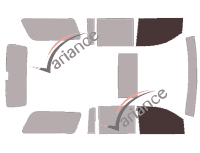 Glazing template - front window kit - Chevrolet Suburban (12) 5 doors (2014 - 2020) Glazing template - front window kit - Chevrolet Suburban (12) 5 doors (2014 - 2020)