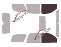 Glazing template - front window kit - Chevrolet Tahoe (3) Long 5 doors (2007 - 2014) Glazing template - front window kit - Chevrolet Tahoe (3) Long 5 doors (2007 - 2014)