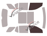 Glazing template - front window kit - Chevrolet Traverse (1) 5 doors (2017 - 2024) Glazing template - front window kit - Chevrolet Traverse (1) 5 doors (2017 - 2024)