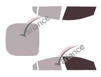 Glazing template - front window kit - Chevrolet Volt (2) 5 doors (2016 - 2020) Glazing template - front window kit - Chevrolet Volt (2) 5 doors (2016 - 2020)