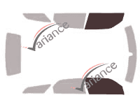 Gabarit vitrage - kit vitres avant - Chrysler 300 C Break 5 portes (2005 - 2012)