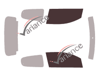 Glazing template - front window kit - Peugeot 108 5 doors (2014 - 2021) Glazing template - front window kit - Peugeot 108 5 doors (2014 - 2021)