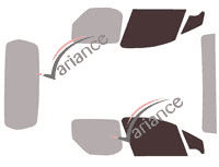 Gabarit vitrage - kit vitres avant - Citroën Berlingo (2) Utilitaire 3 portes (2008 - 2018)