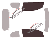 Glazing template - front window kit - Citroën C1 (2) 3 doors (2014 - 2022) Glazing template - front window kit - Citroën C1 (2) 3 doors (2014 - 2022)