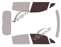 Schablone Verglasung - Kit Frontscheiben - Citroën C3 (3) 5 Türen (2016 - 2024) Schablone Verglasung - Kit Frontscheiben - Citroën C3 (3) 5 Türen (2016 - 2024)