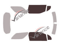 Glazing template - front window kit - Citroën DS3 (1) 3 doors (2010 - 2019) Glazing template - front window kit - Citroën DS3 (1) 3 doors (2010 - 2019)