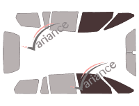 Gabarit vitrage - kit vitres avant - Citroën Grand  C4 (1) Picasso 5 portes (2006 - 2013)